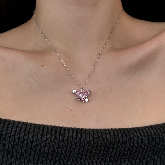 "Orbit of Love" S925 Sterling Silver Necklace