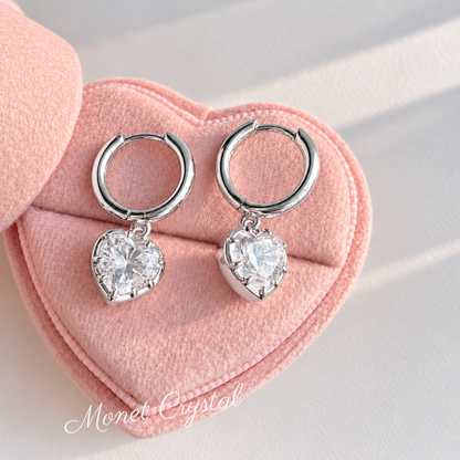 “Pure Heart” S925 Sterling Silver 5A Zircon Necklace & Earrings Set