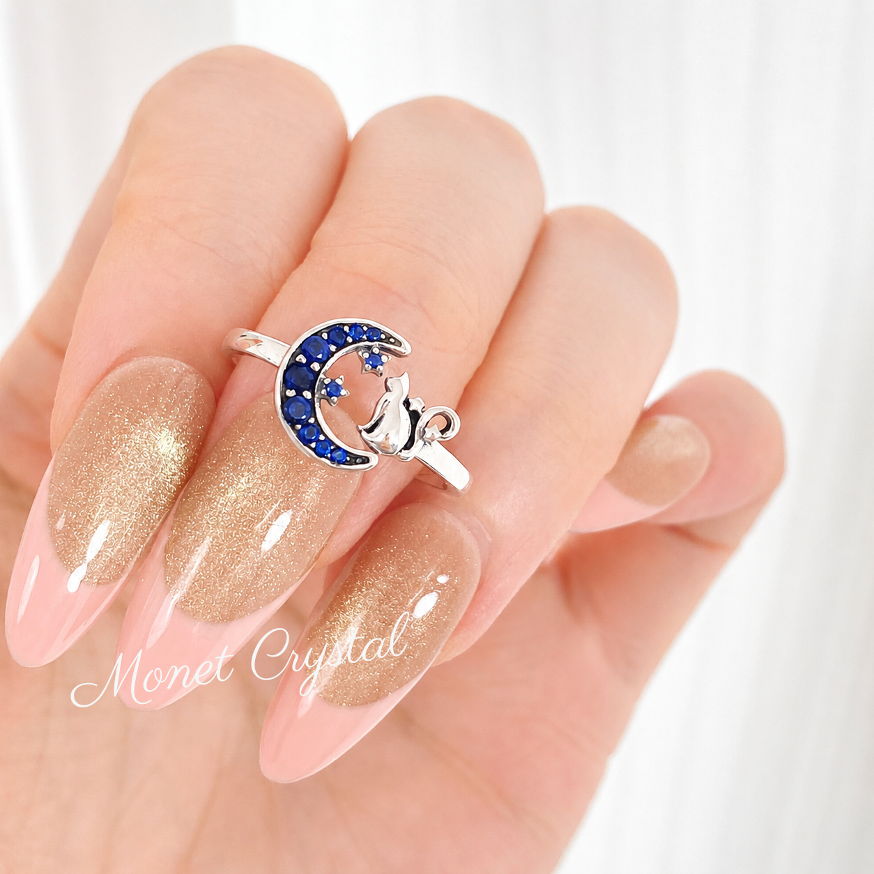 “Kitty Tales” S925 Sterling Silver Cat Open Ring Collection