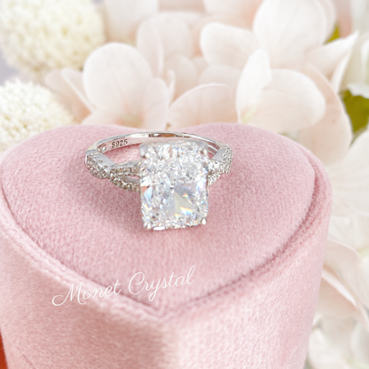 “Silver Hour” S925 Sterling Silver 8A High Carbon Diamond Ice-Cut Ring