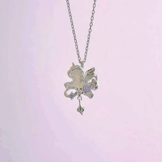"Unicorn’s Guardian" 925 Sterling Silver Necklace – Magical, Minimalist, Gift-Ready