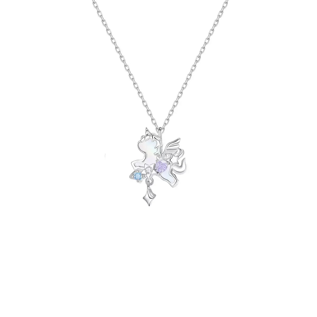 "Unicorn's Guardian" 925 Sterling Silber Halskette – Magisch, Minimalistisch, Geschenkfertig 