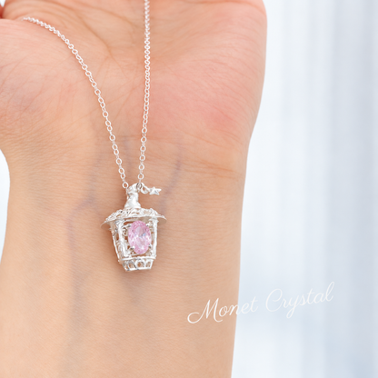 “Wizard Lantern” S925 Sterling Silver Zircon Pendant Necklace