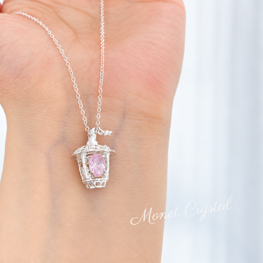 “Wizard Lantern” S925 Sterling Silver Zircon Pendant Necklace