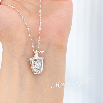 “Wizard Lantern” S925 Sterling Silver Zircon Pendant Necklace