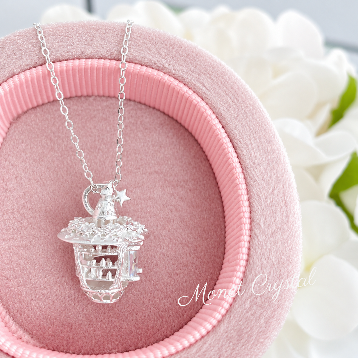 “Wizard Lantern” S925 Sterling Silver Zircon Pendant Necklace